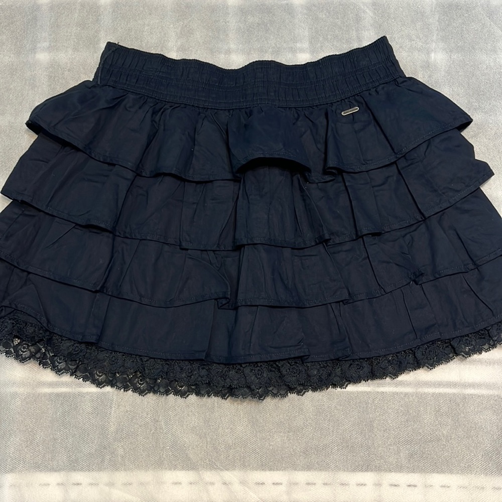 Navy Blue Hollister Skirt w/ Elastic Waist